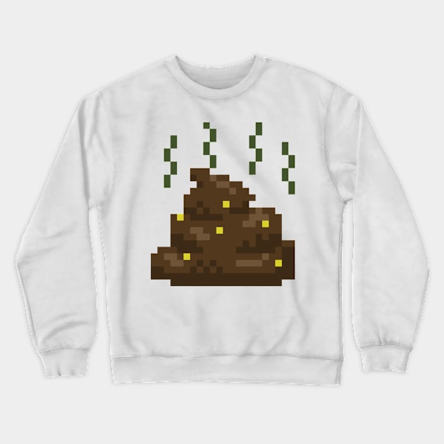 Corny poop pixel Crewneck Sweatshirt by ManicWax